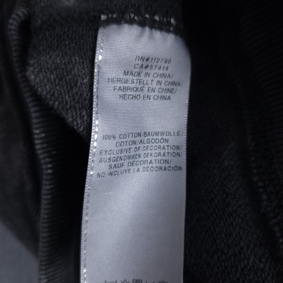 True Religion Distressed Hoodie‎ Mens Medium Gray Pullover Sweatshirt Grunge Y2K - Picture 11 of 12